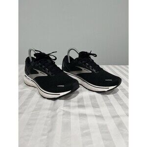Brooks Ghost 14 Black and White Athletic Shoes 7.5 Wide